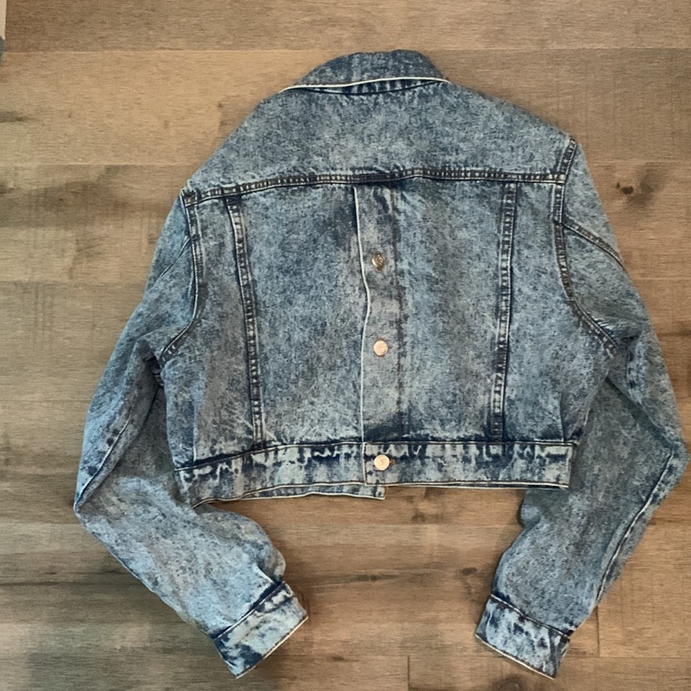 Vintage Rebel Acid Wash Jean Jacket M - Picture 2 of 4